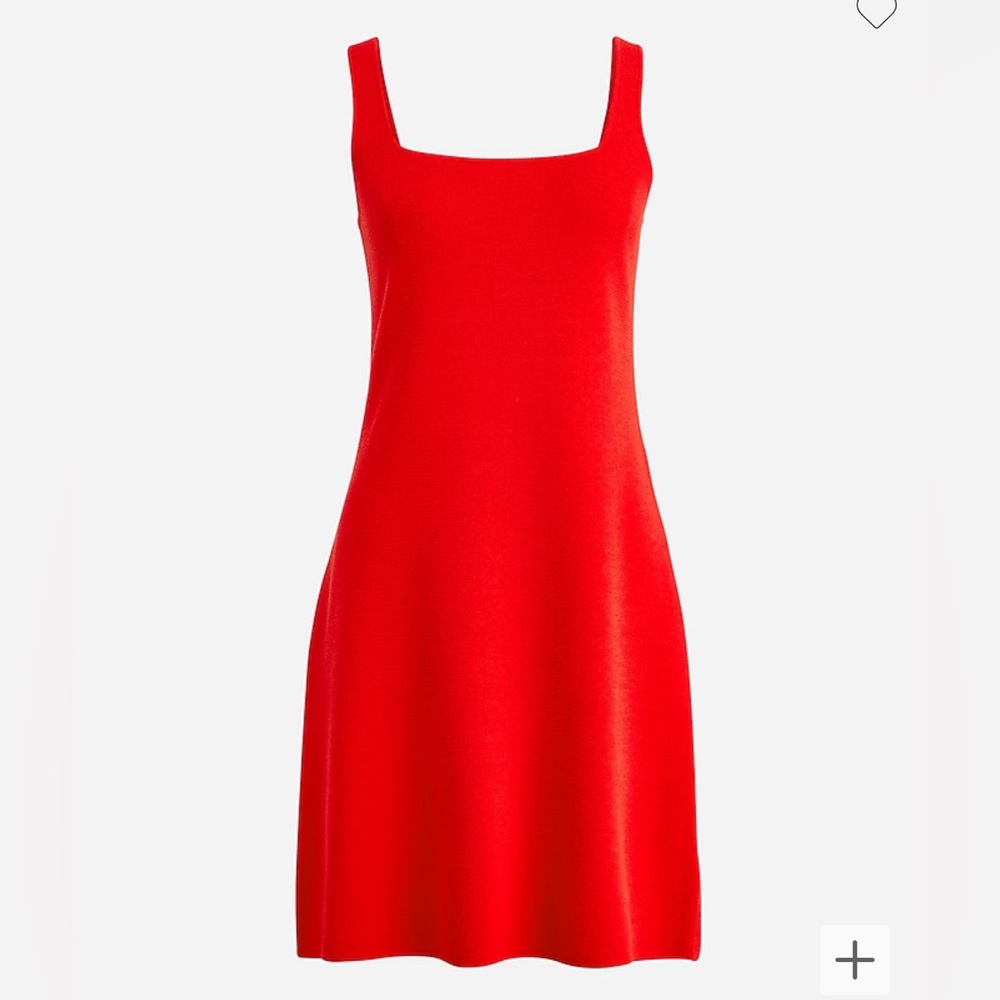 J Crew Squareneck mini sweater-dress